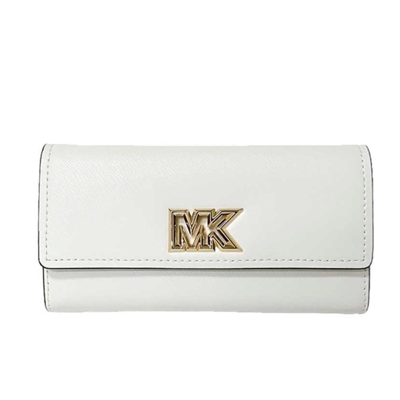 Michael Kors Mimi Large Saffiano Leather Bi-Fold Continental Wallet
Optic White - Picture 1 of 16